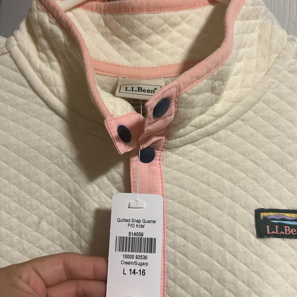 Kids' Quilted Quarter-Snap Pullover, Colorblock